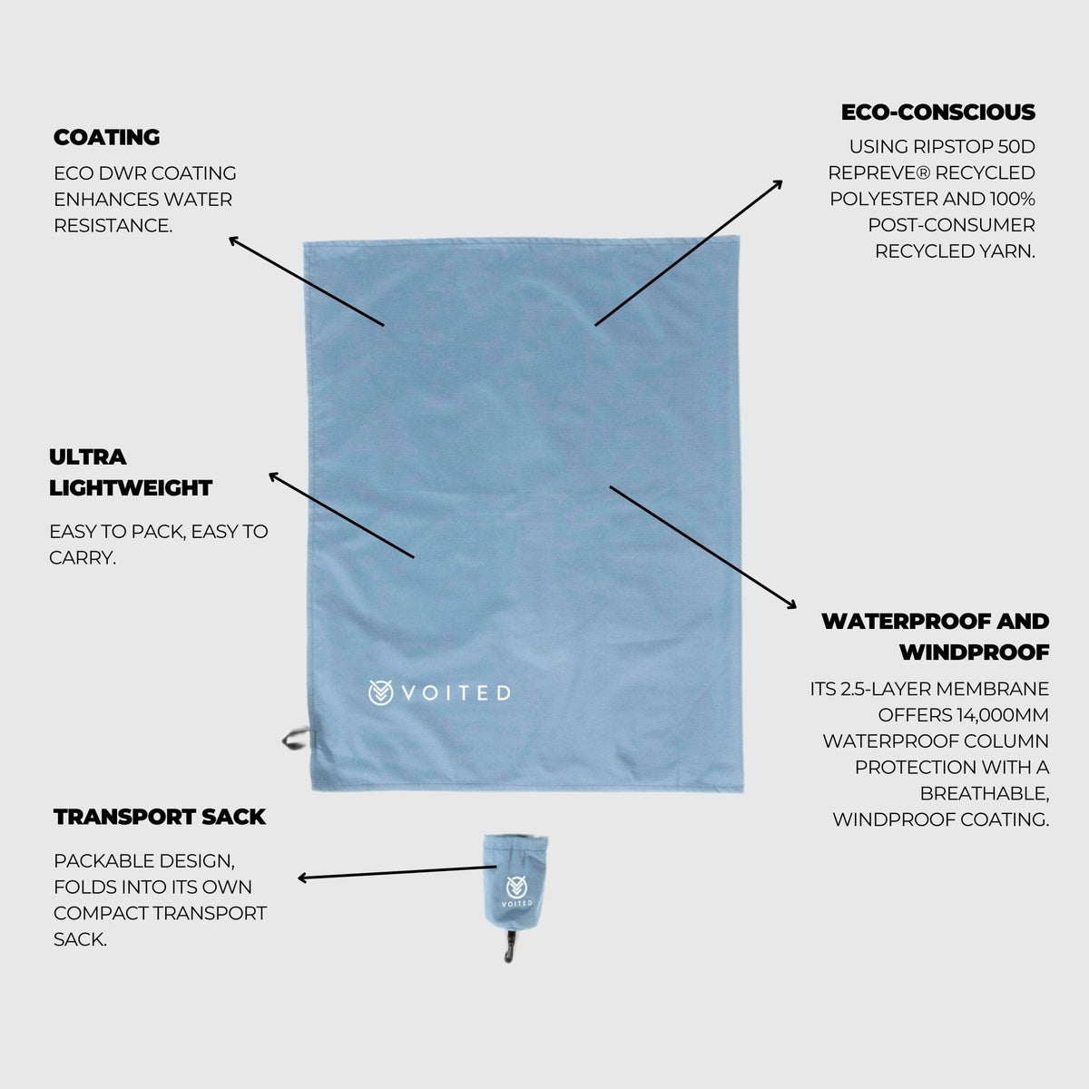 VOITED Pocket Dry Mat - Mountain Spring Accessories VOITED 