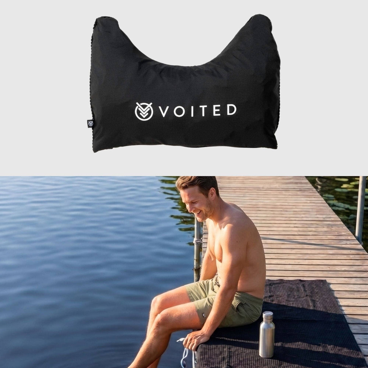VOITED Beach Towel - Black Accessories VOITED 