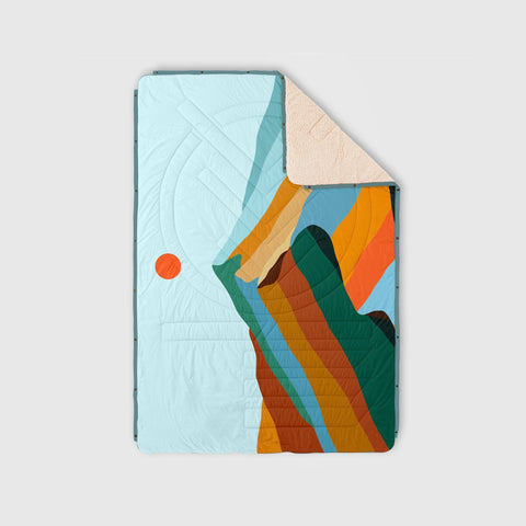 VOITED CloudTouch® Indoor/Outdoor Camping Blanket - Blue Mountain Blankets VOITED 