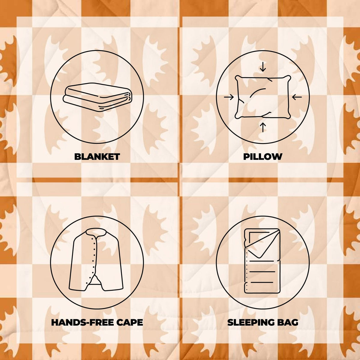 VOITED CloudTouch® Indoor/Outdoor Camping Blanket - Concha Blankets VOITED 