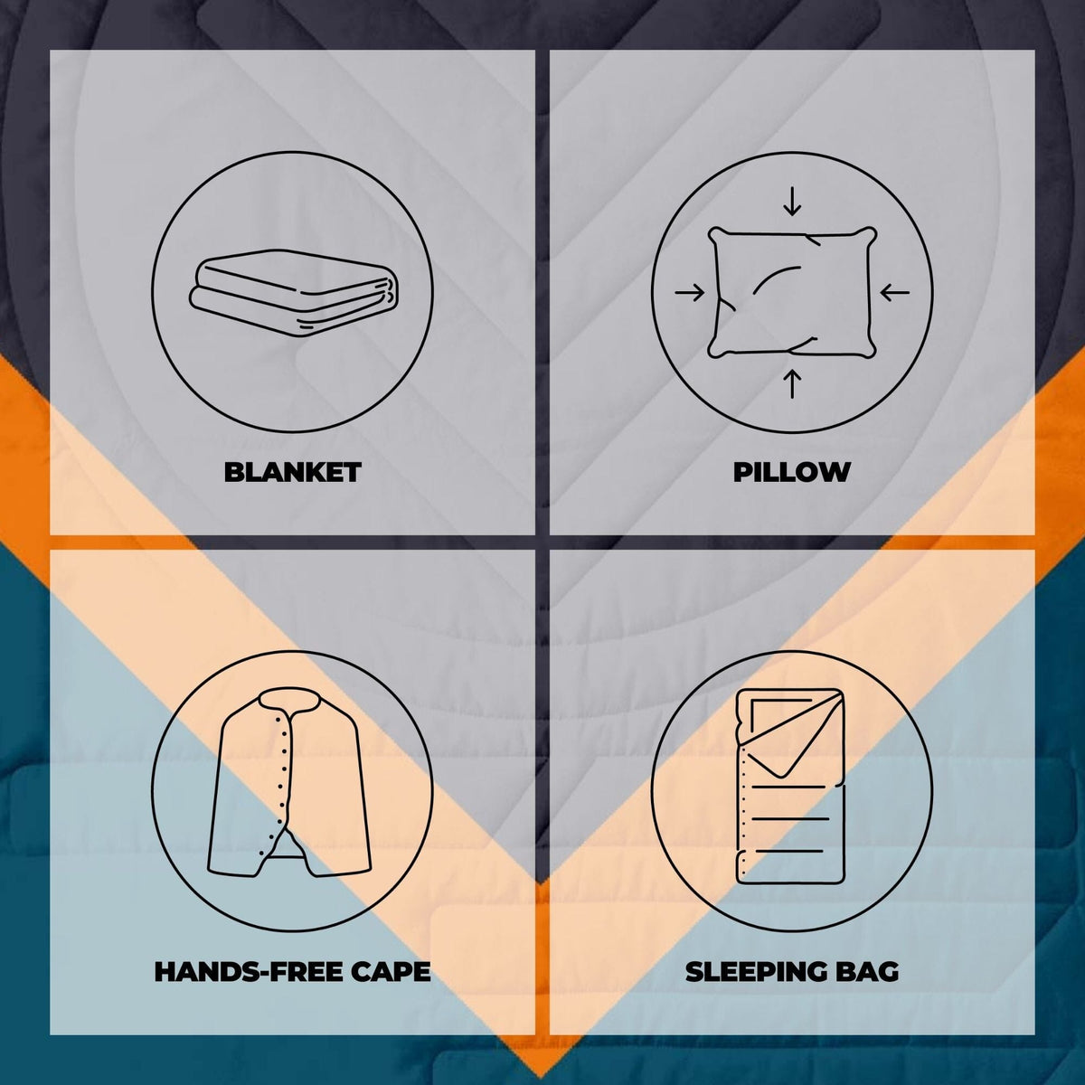 VOITED CloudTouch® Indoor/Outdoor Camping Blanket - Down Under Blankets VOITED 