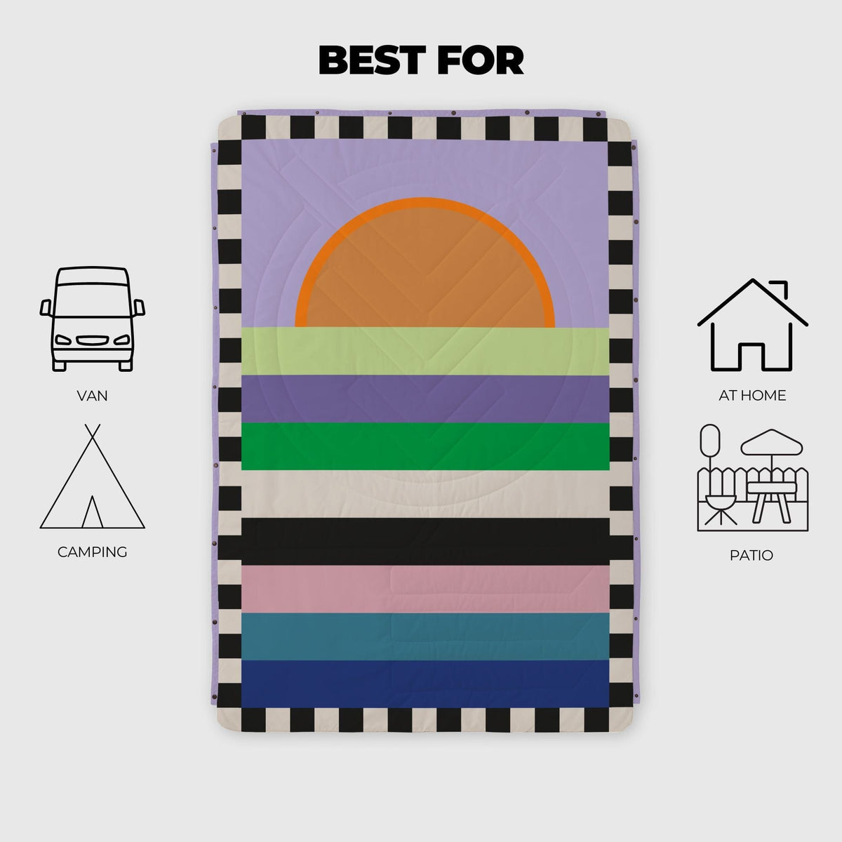 VOITED CloudTouch® Indoor/Outdoor Camping Blanket - Easy Sundaze Blankets VOITED 