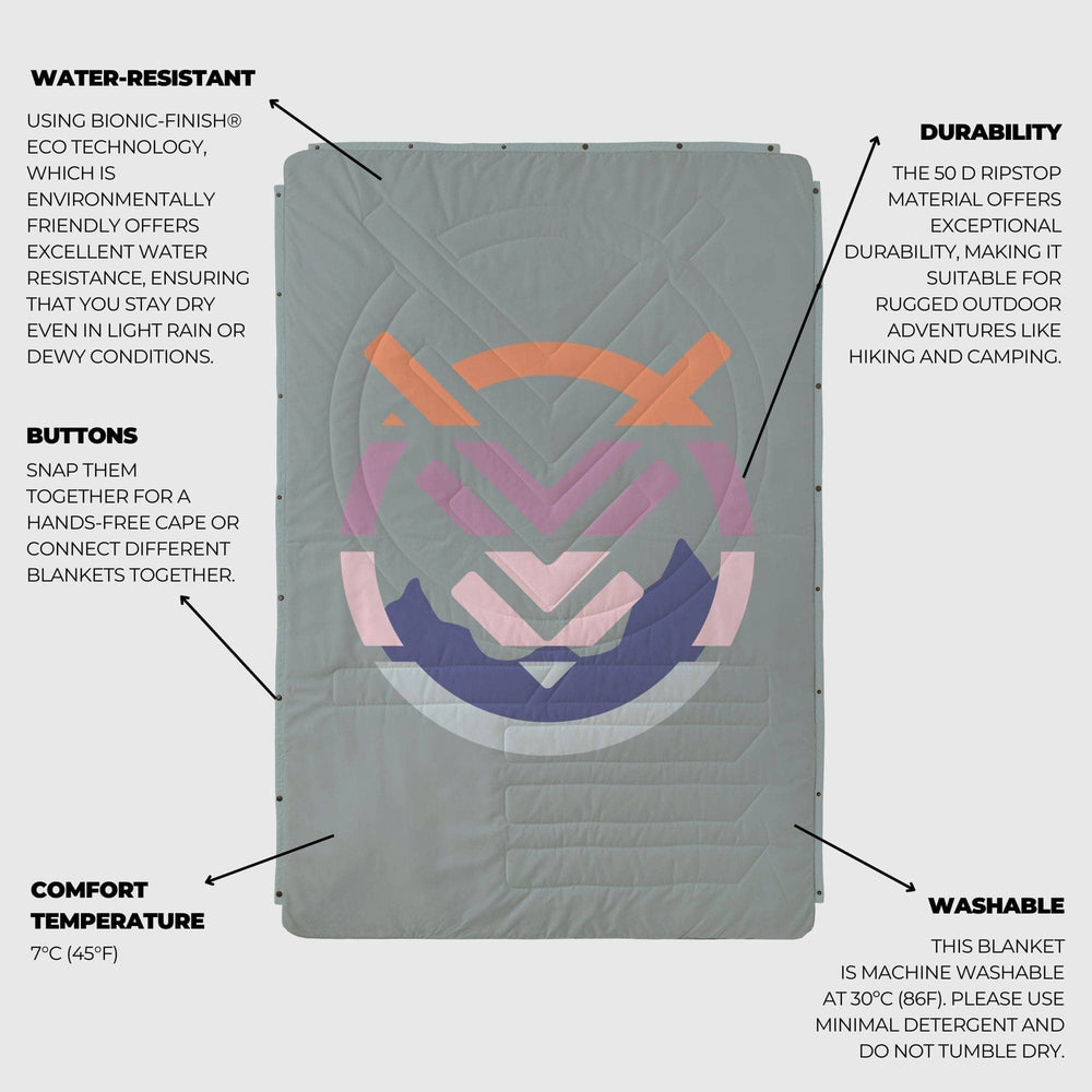 VOITED CloudTouch® Indoor/Outdoor Camping Blanket - Echo Bloom Blankets VOITED 