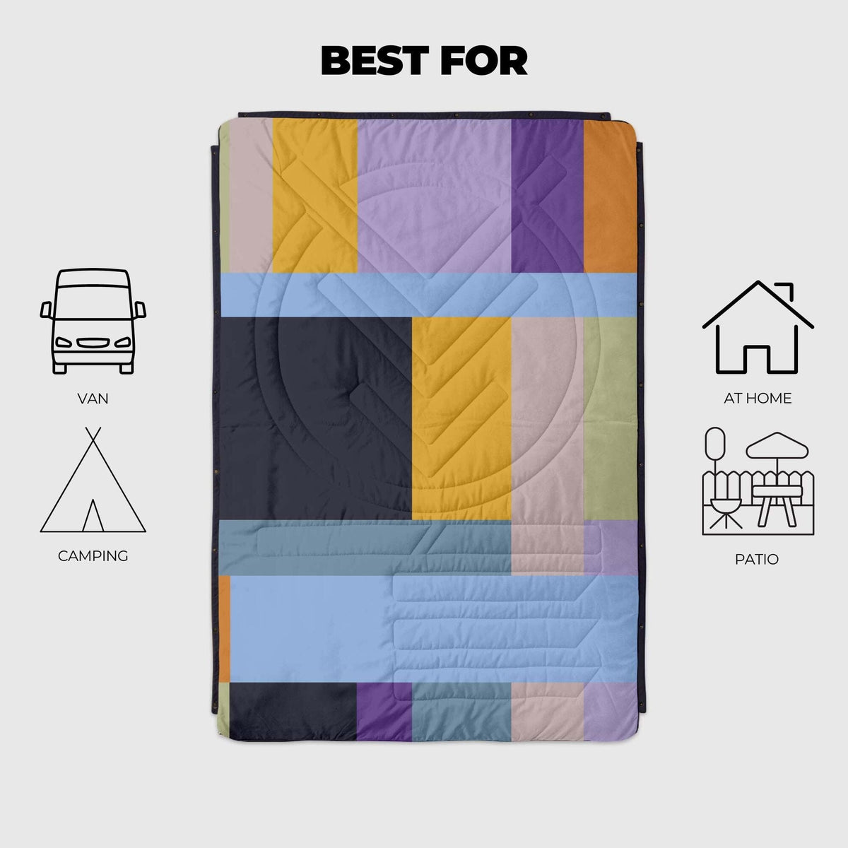 VOITED CloudTouch® Indoor/Outdoor Camping Blanket - Fleek Blankets VOITED 