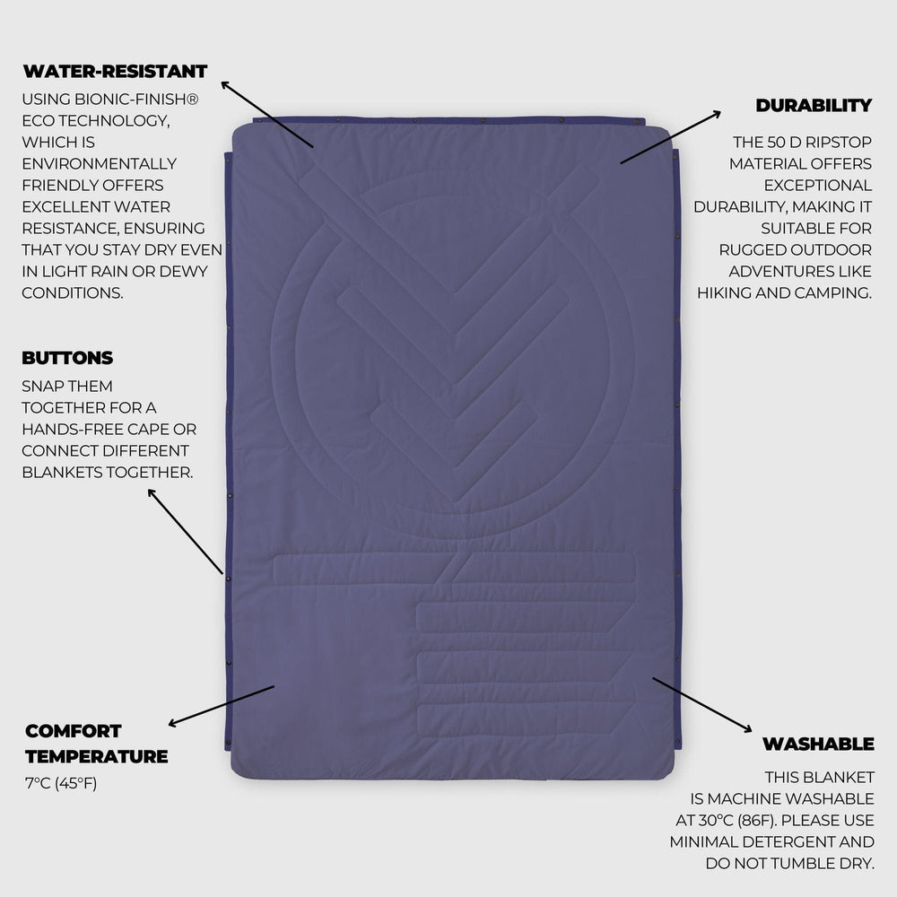 VOITED CloudTouch® Indoor/Outdoor Camping Blanket - Future Dusk Blankets VOITED 