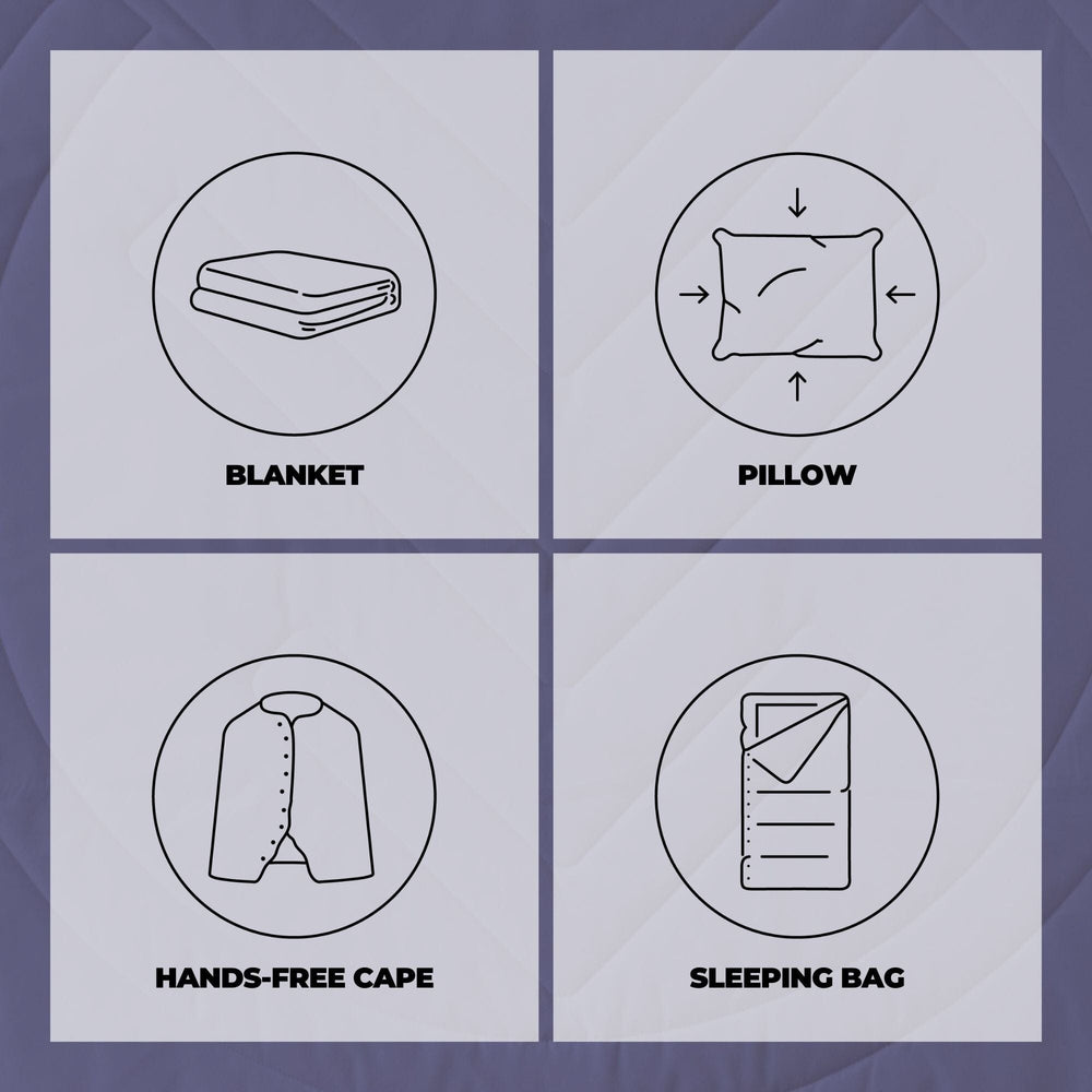 VOITED CloudTouch® Indoor/Outdoor Camping Blanket - Future Dusk Blankets VOITED 