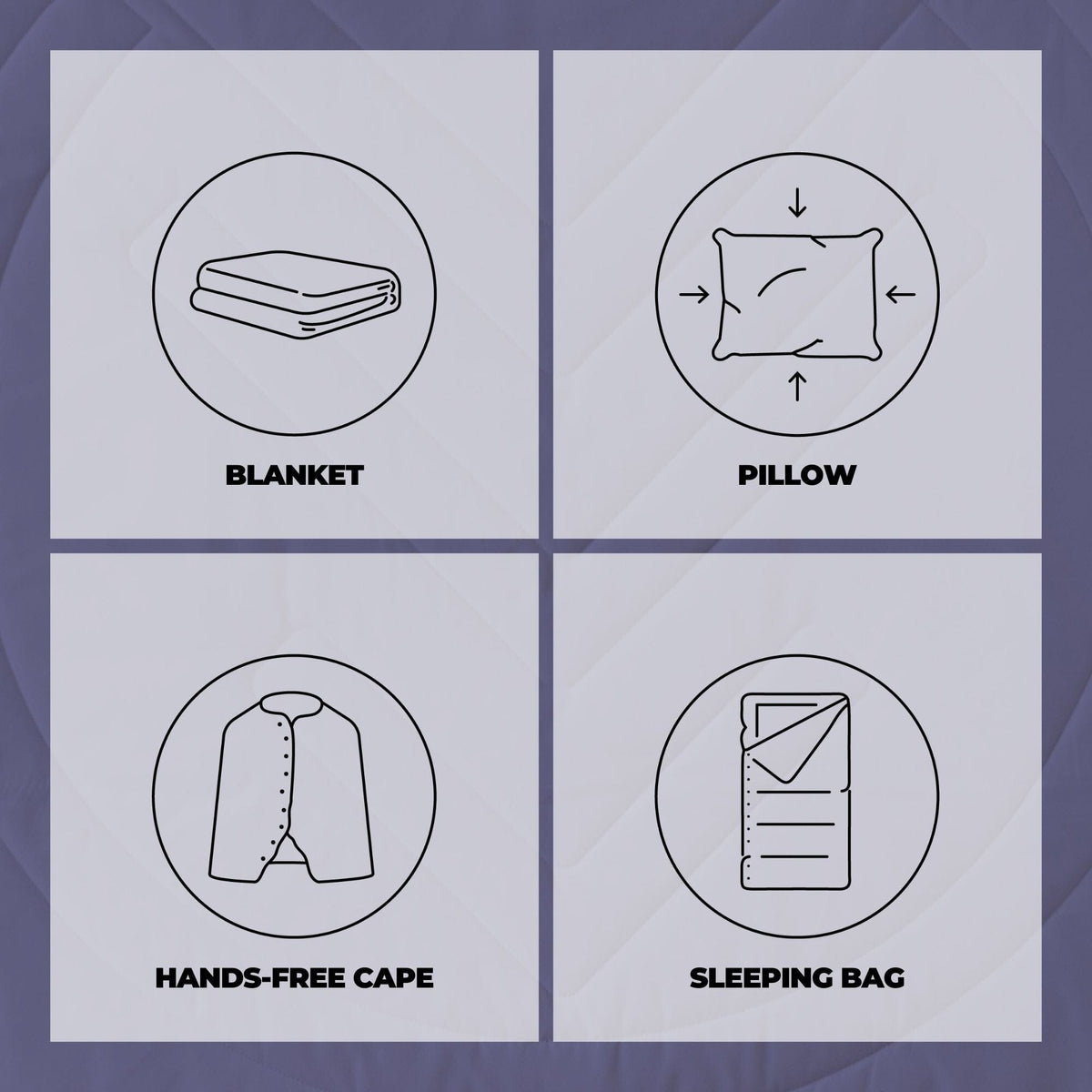 VOITED CloudTouch® Indoor/Outdoor Camping Blanket - Future Dusk Blankets VOITED 