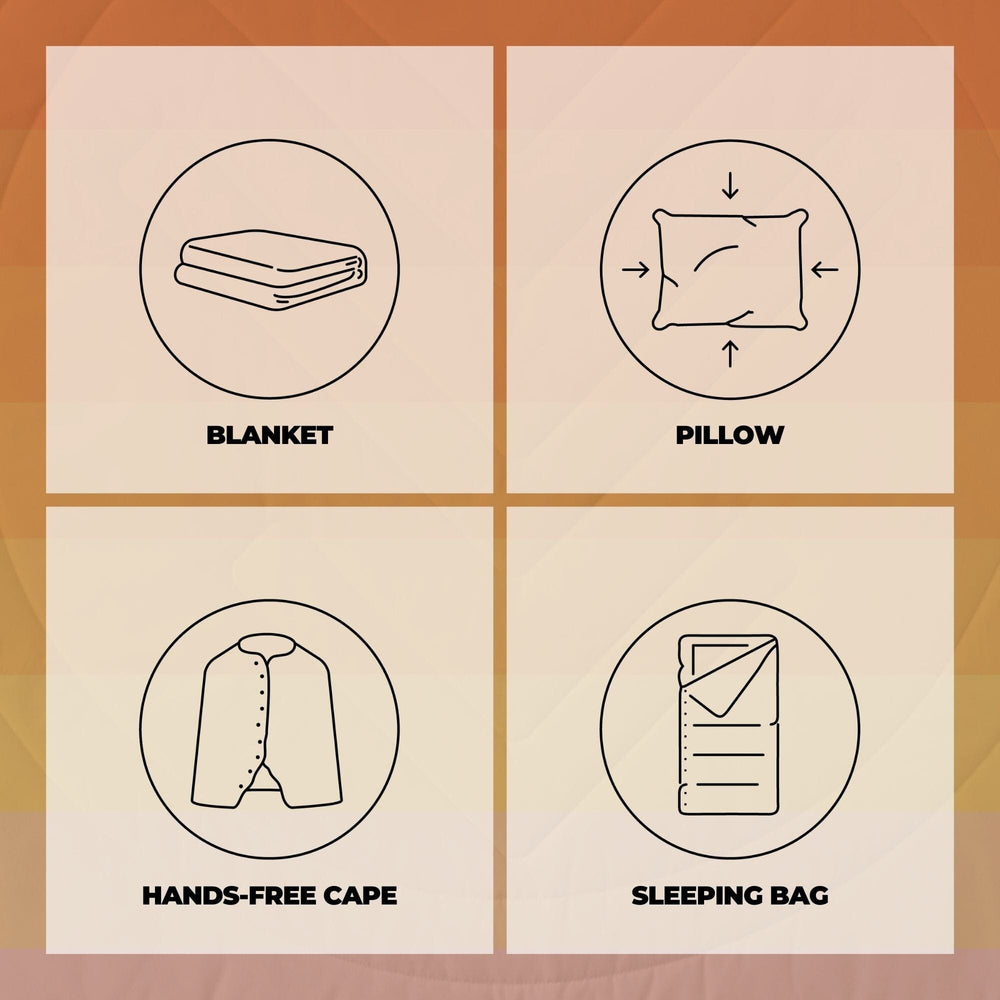 VOITED CloudTouch® Indoor/Outdoor Camping Blanket - Golden Drift Blankets VOITED 