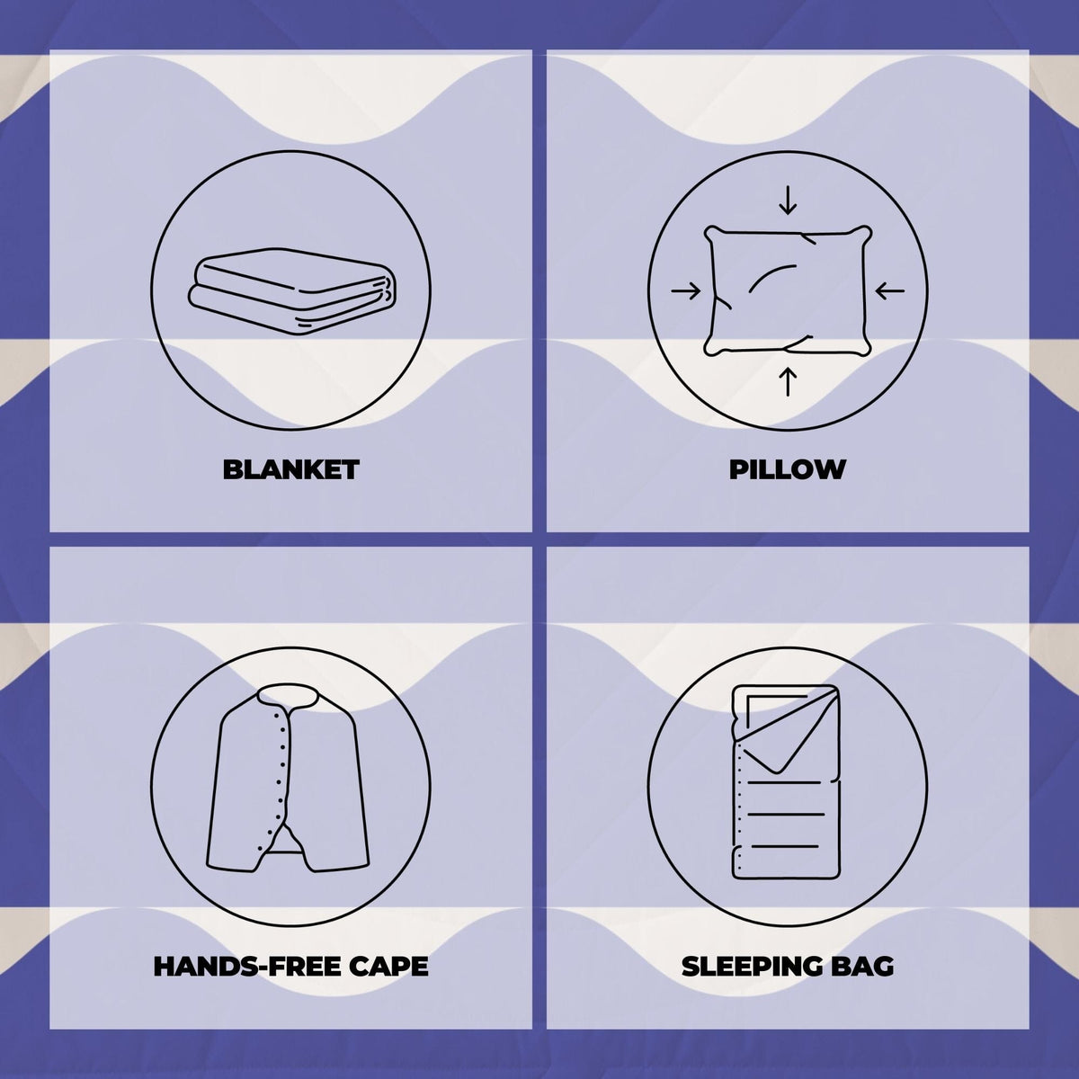 VOITED CloudTouch® Indoor/Outdoor Camping Blanket - Hazy Days Blankets VOITED 