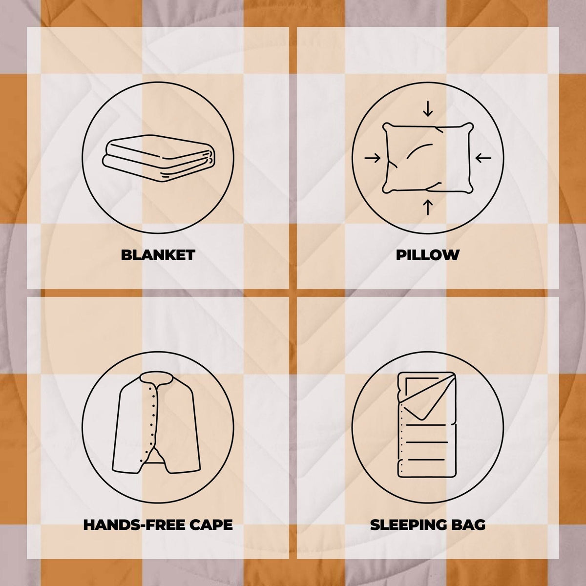 VOITED CloudTouch® Indoor/Outdoor Camping Blanket - Suns Out Blankets VOITED 