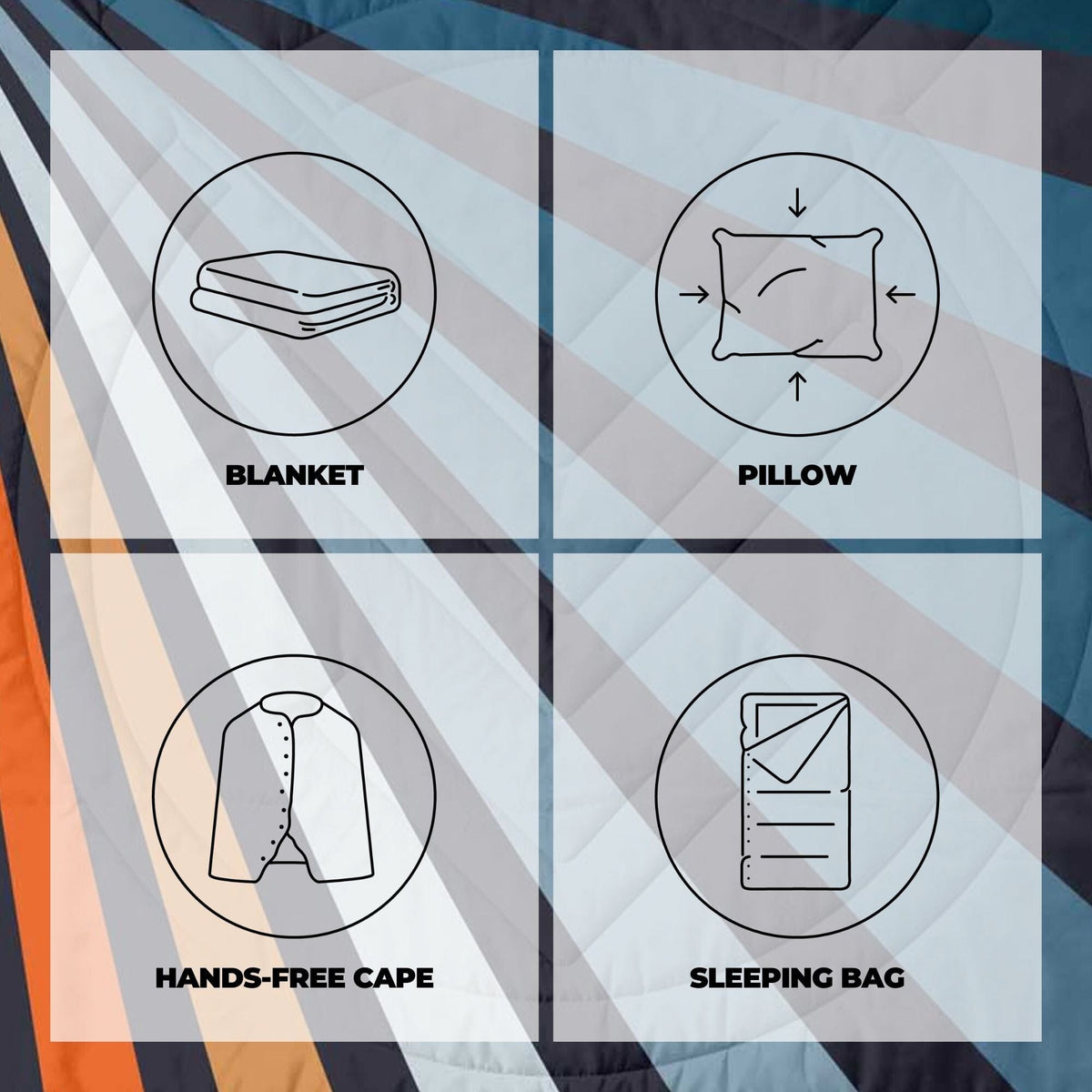 VOITED CloudTouch® Indoor/Outdoor Camping Blanket - Vibes Blankets VOITED 