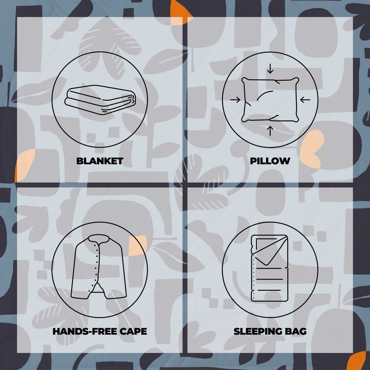 VOITED CloudTouch® Indoor/Outdoor Camping Blanket - Lush Garden Blankets VOITED 