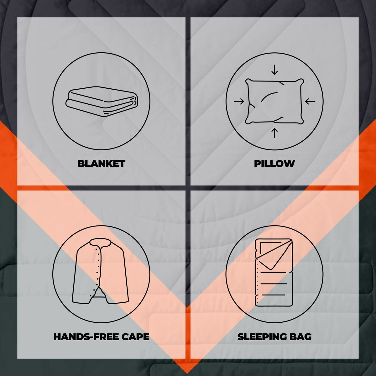 VOITED Fleece Outdoor Camping Blanket - Cabin Blankets VOITED 