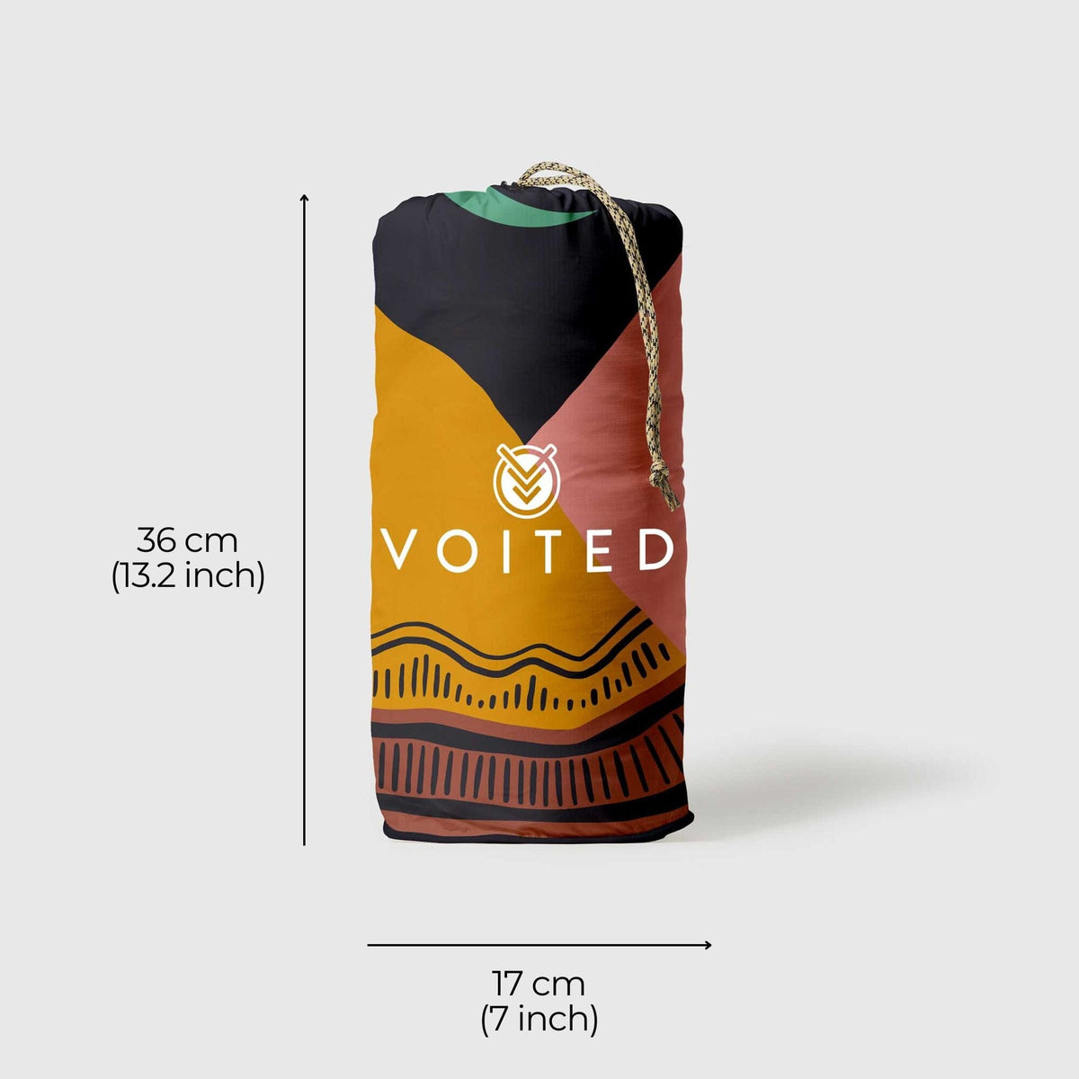 VOITED Fleece Outdoor Camping Blanket - Earth Blankets VOITED 