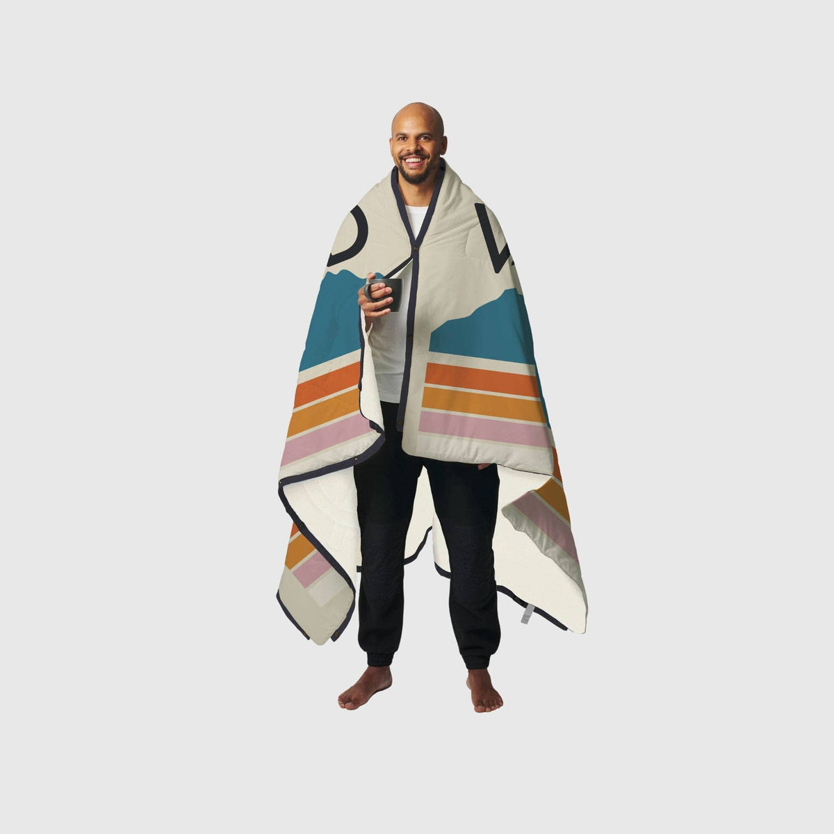 VOITED Fleece Outdoor Camping Blanket - Snowy Peak Blankets VOITED 