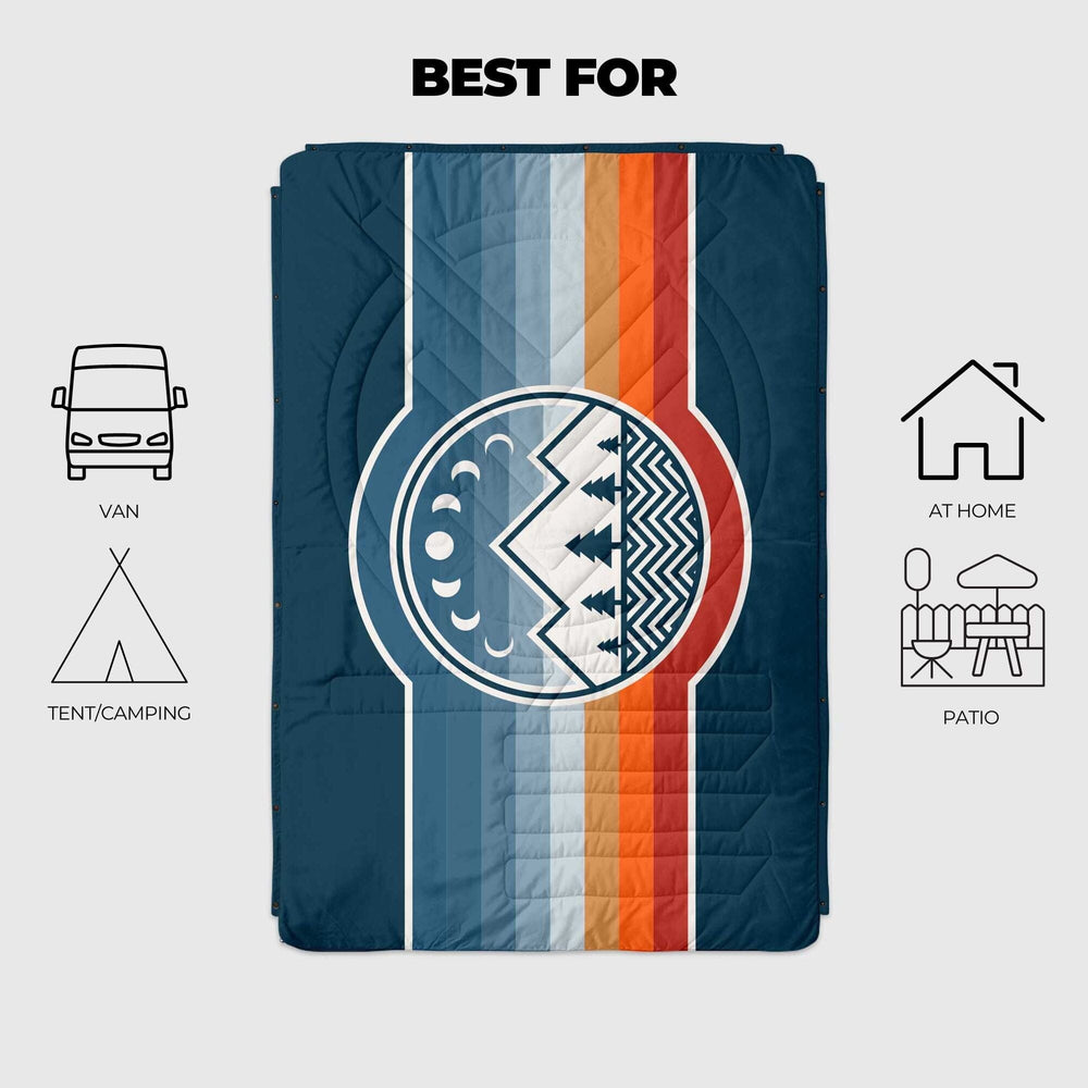 VOITED Mini Traveler Cream Indoor / Outdoor Camping Blanket - Camp Vibes Two Blankets VOITED 