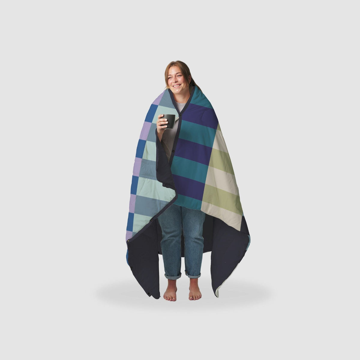 VOITED Recycled Ripstop Outdoor Camping Blanket - Azure Blankets VOITED 