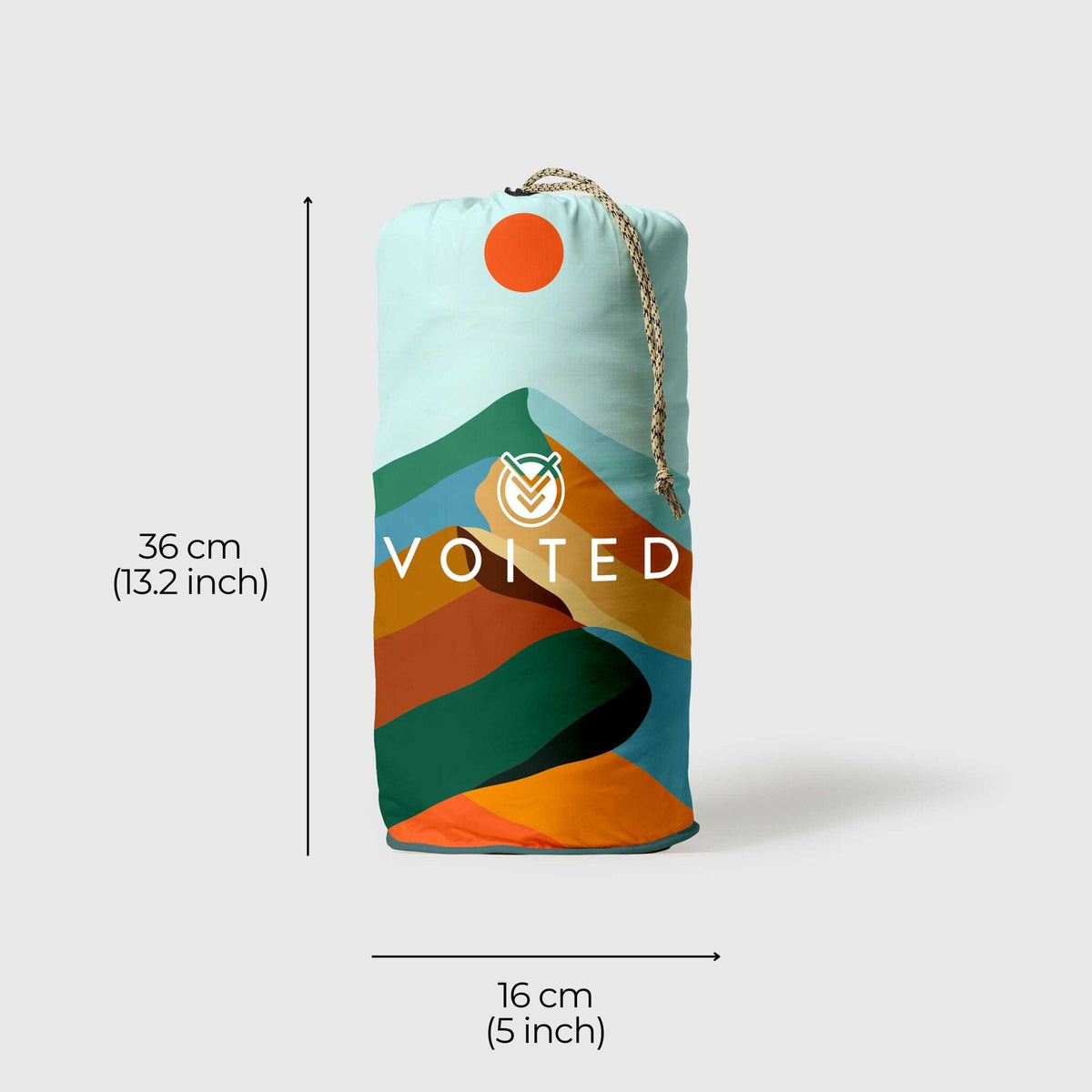 VOITED Recycled Ripstop Outdoor Camping Blanket - Blue Mountain Blankets VOITED 