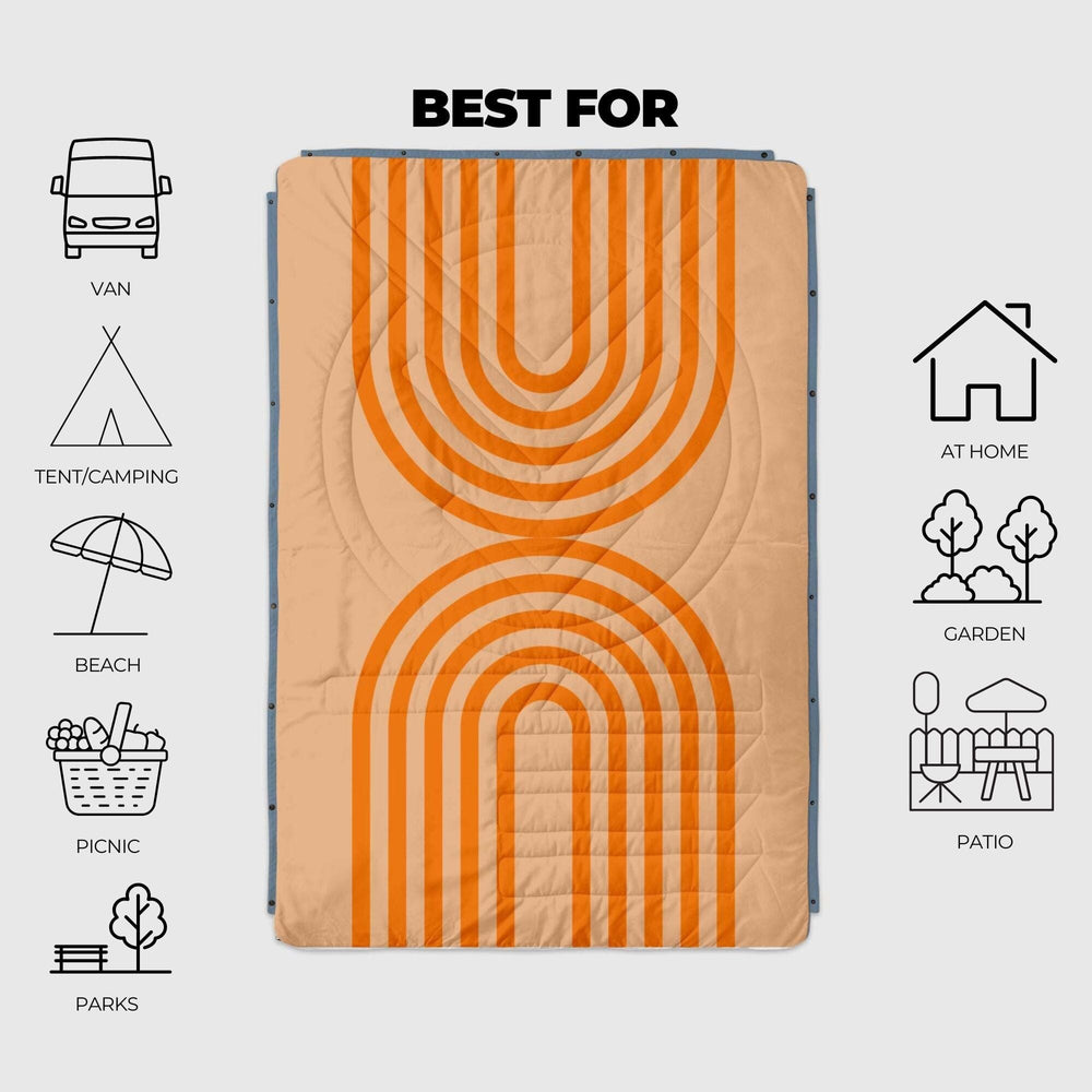 VOITED Recycled Ripstop Outdoor Camping Blanket - Court/Mountain Spring Blankets VOITED 