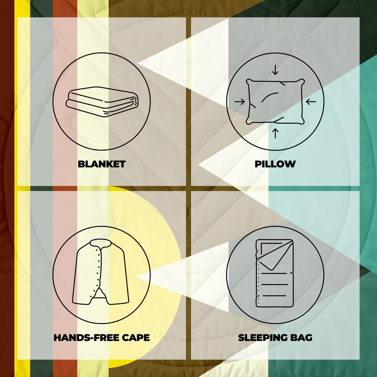 VOITED Recycled Ripstop Outdoor Camping Blanket - Monadnock Blankets VOITED 