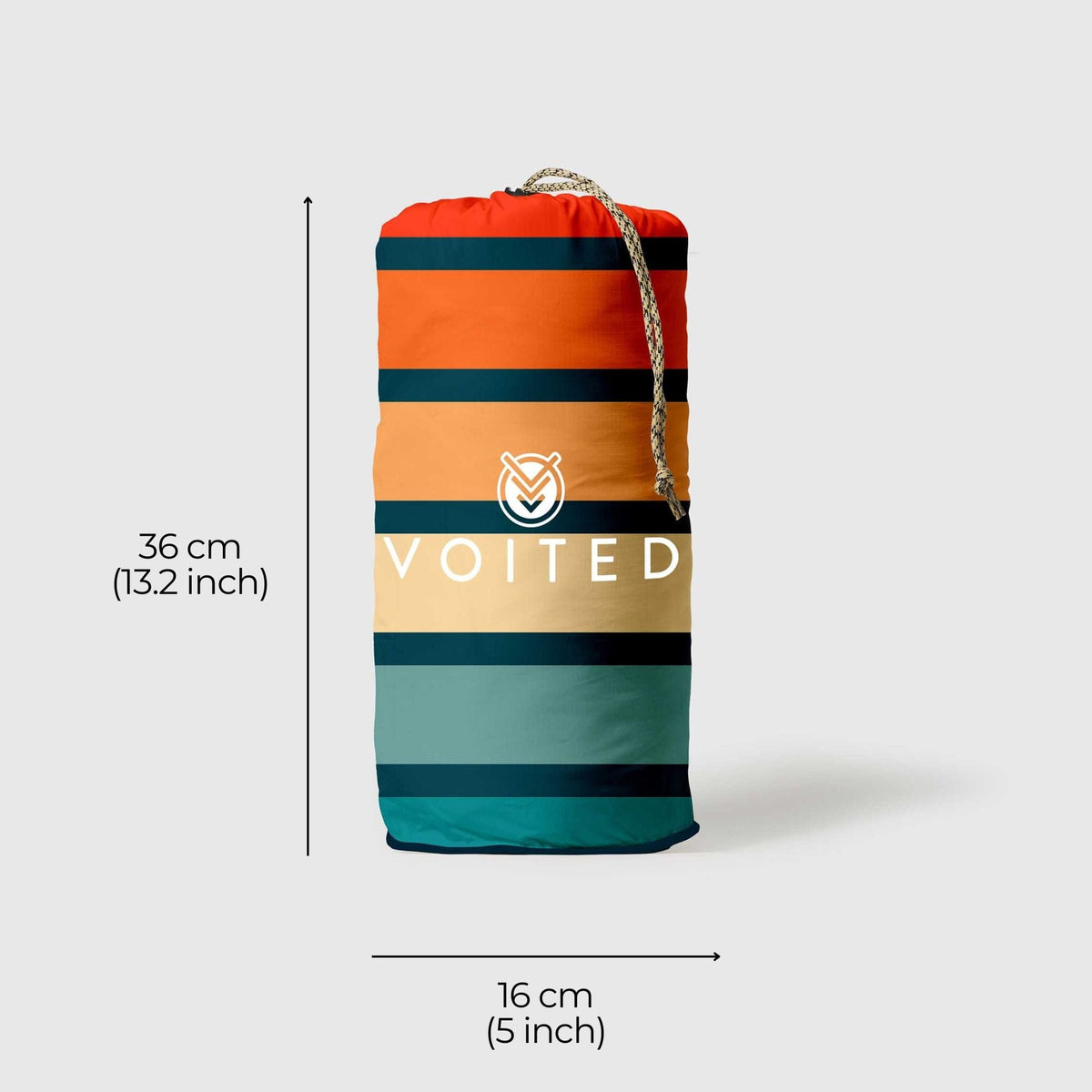 VOITED Recycled Ripstop Outdoor Camping Blanket - Sunset Stripes Blankets VOITED 