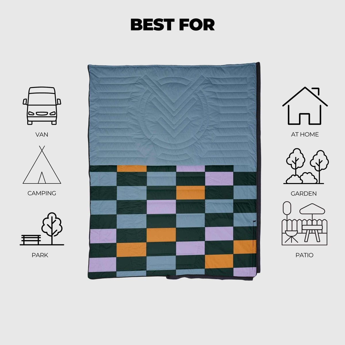 VOITED Slumber Zip Sack Blanket - Cheeckers Blankets VOITED EU 