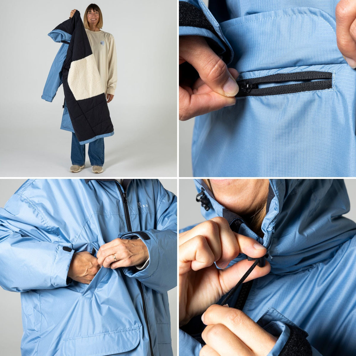 VOITED 3rd Edition Outdoor Changing Robe & Drycoat for Surfing, Camping, Vanlife & Wild Swimming - Olive Changewear VOITED 