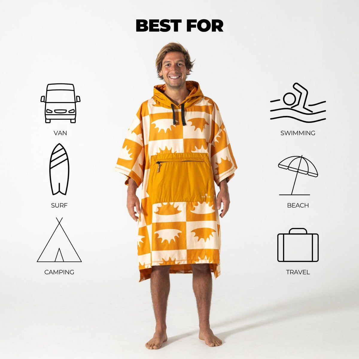 VOITED Micro Fleece Poncho - Concha Changewear VOITED 