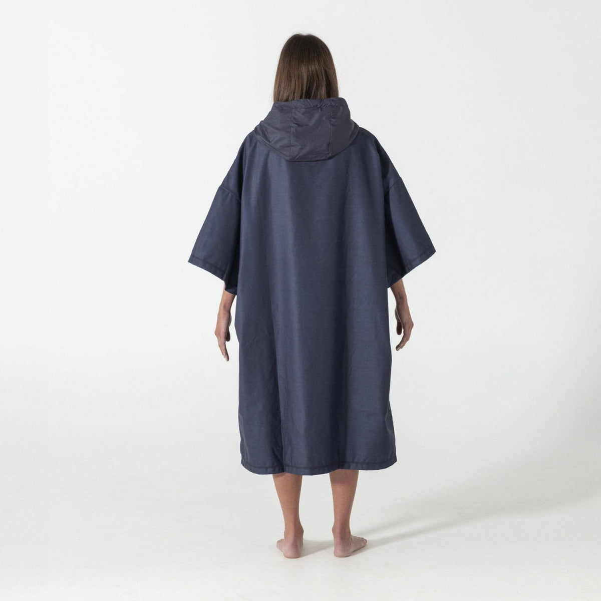 VOITED Micro Fleece Poncho - Ocean Navy/Ethno Changewear VOITED 