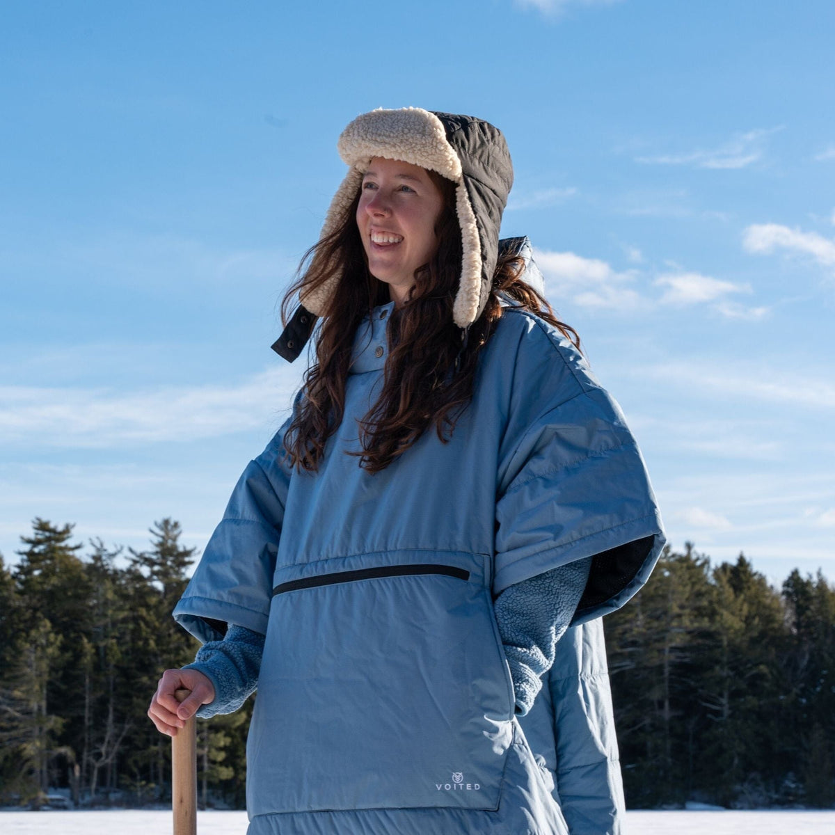 VOITED 3rd Edition Outdoor Poncho for Surfing, Camping, Vanlife & Wild Swimming - Mountain Spring Changewear VOITED 