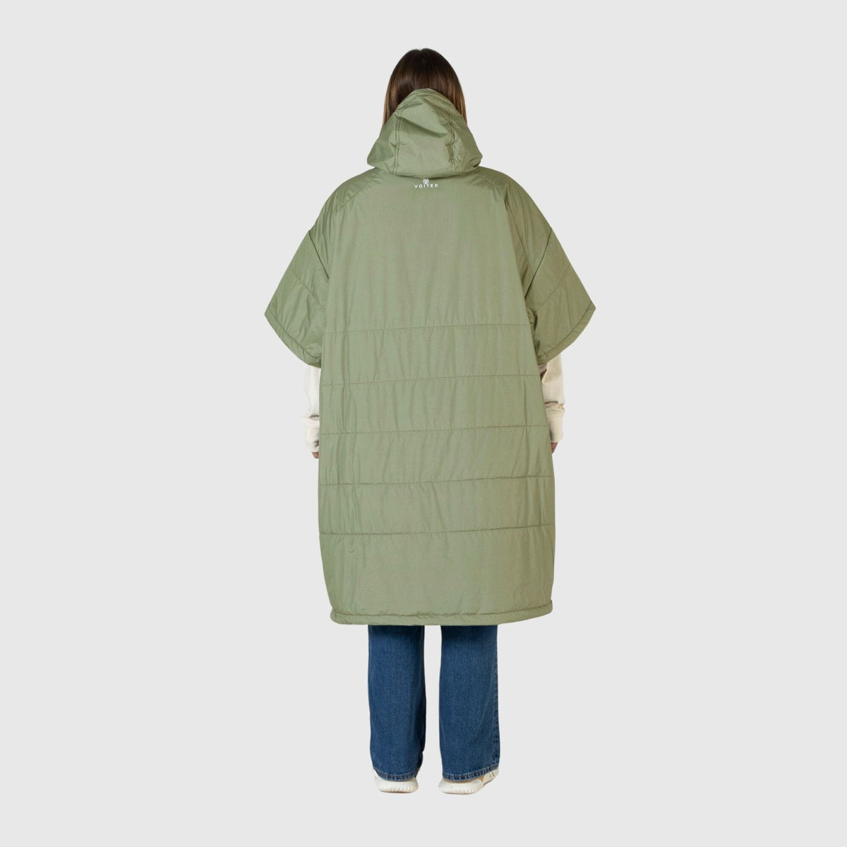 VOITED 3rd Edition Outdoor Poncho for Surfing, Camping, Vanlife & Wild Swimming - Olive Changewear VOITED 