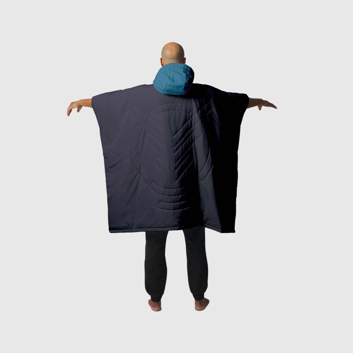VOITED Trooper Outdoor Premium Poncho-Blanket - Blue Steel / Graphite Blankets VOITED EU 