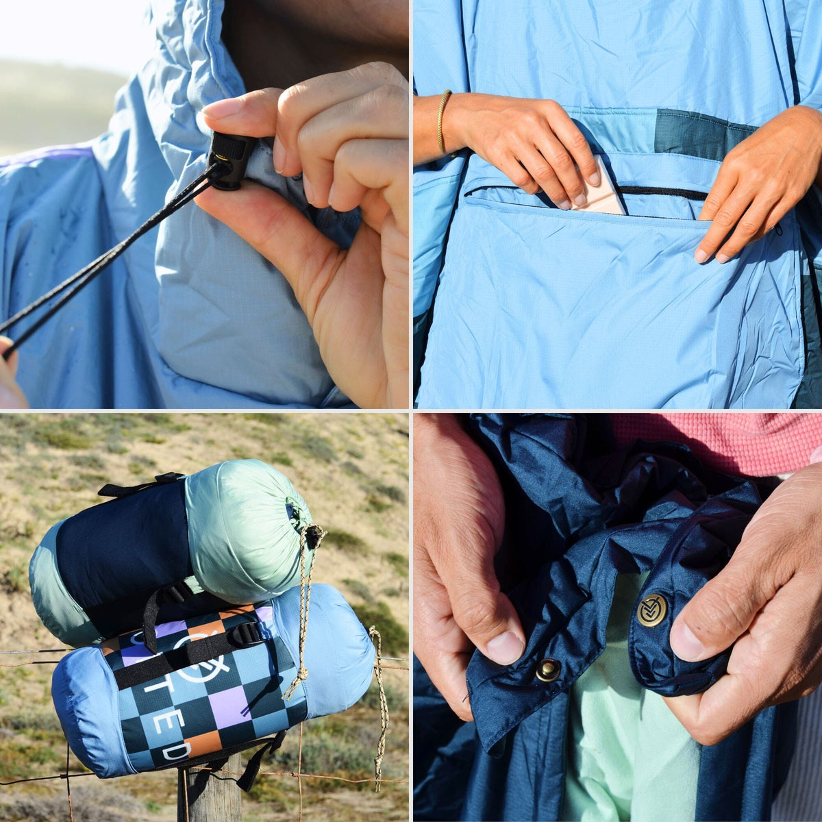 VOITED Trooper Outdoor Premium Poncho-Blanket - Cheeckers Blankets VOITED EU 