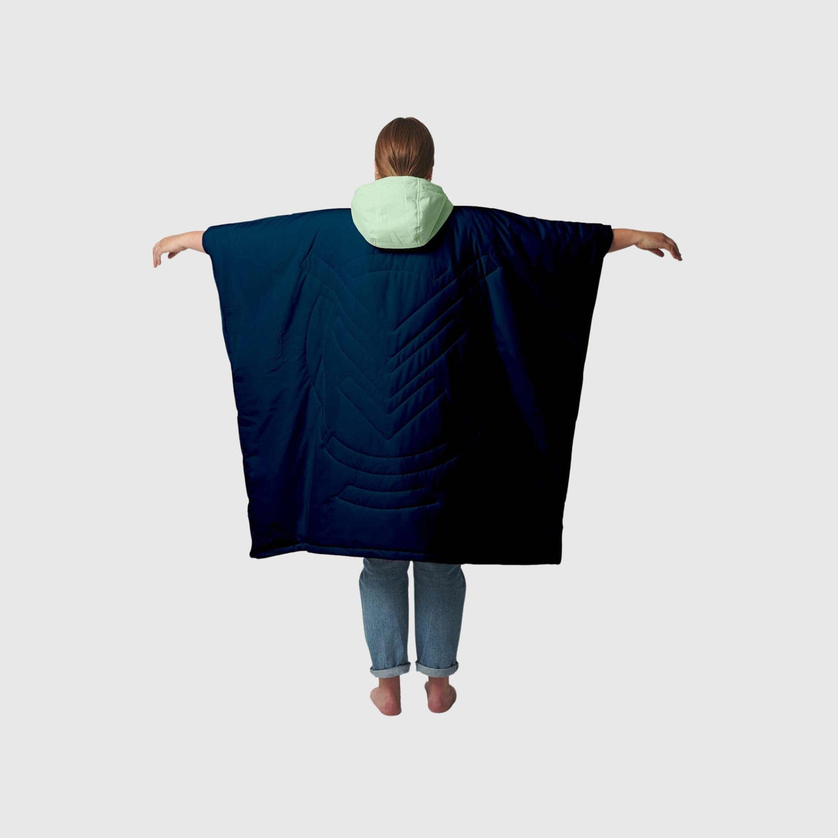 VOITED Trooper Outdoor Premium Poncho-Blanket - Ocean Navy / Cameo Green Blankets VOITED EU 
