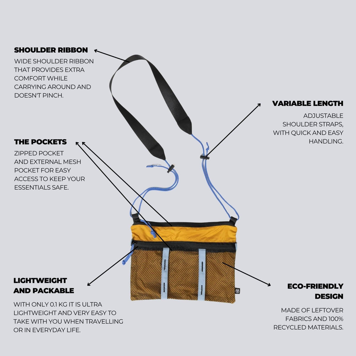 VOITED Essentials Shoulder Bag - Cameo Green/Sundial Accessories VOITED 