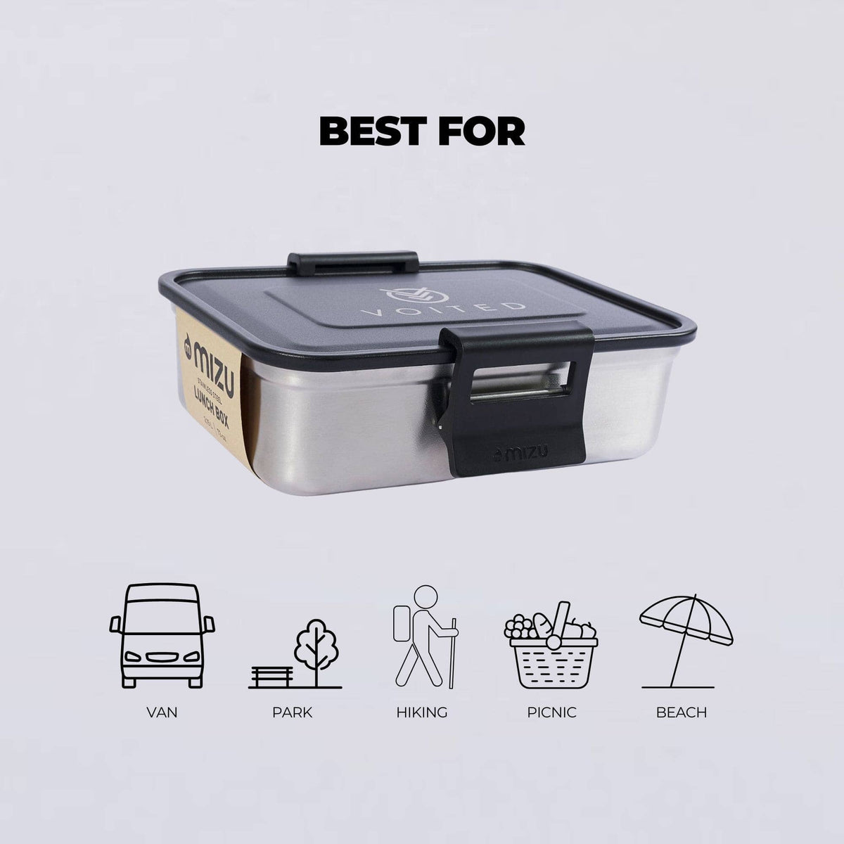 Mizu x VOITED Stainless Steel Lunch Box Accessories VOITED 