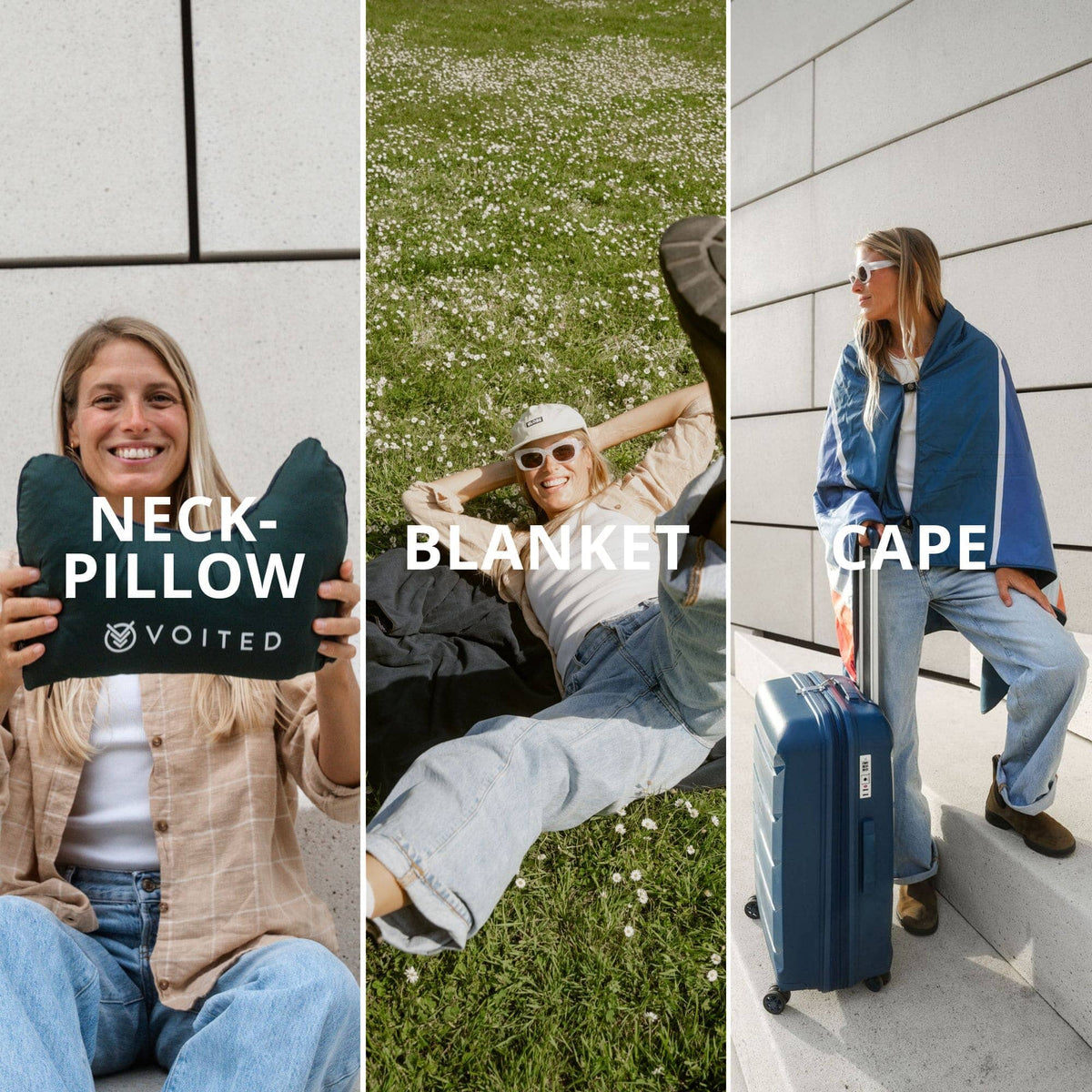 VOITED NeckPack Travel Blanket - Camp Vibes Two Blankets VOITED 