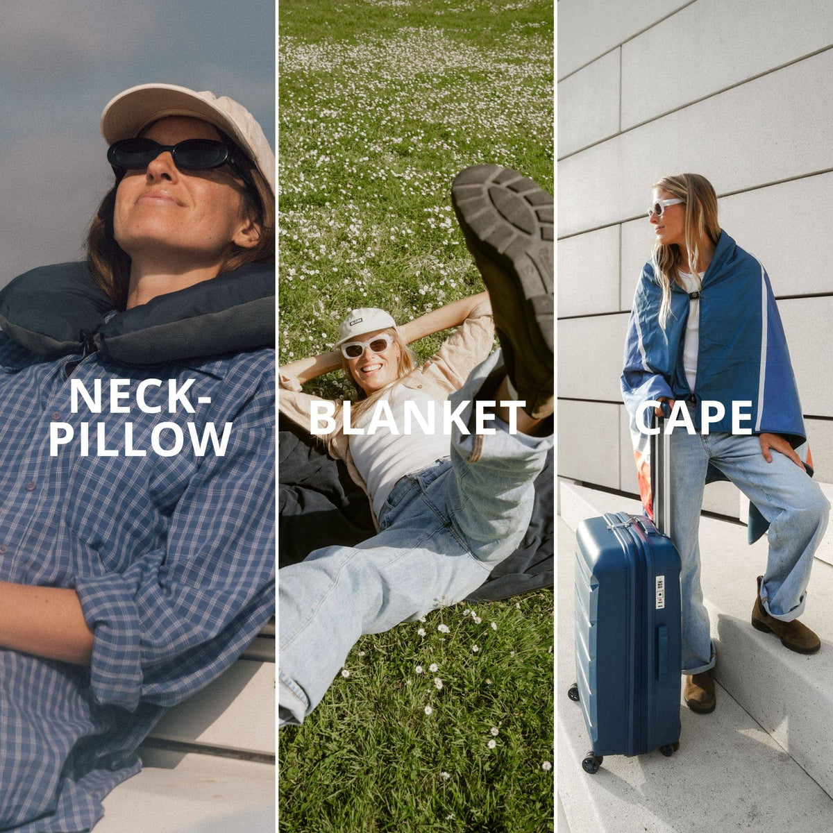 VOITED NeckPack™ Travel PillowBlanket™ - Jasper Blankets VOITED 