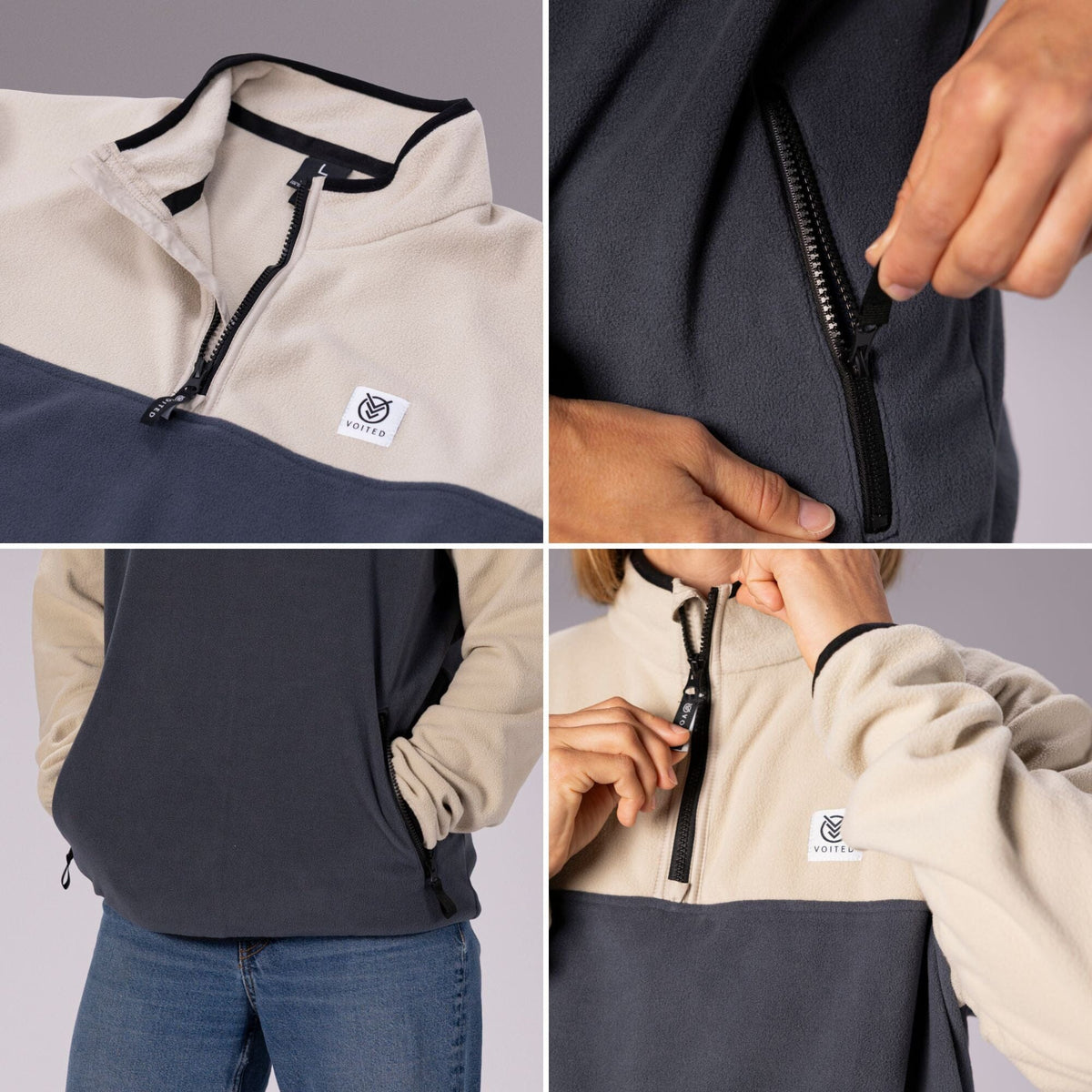 VOITED Polar Fleece Half Zip Apparel VOITED 