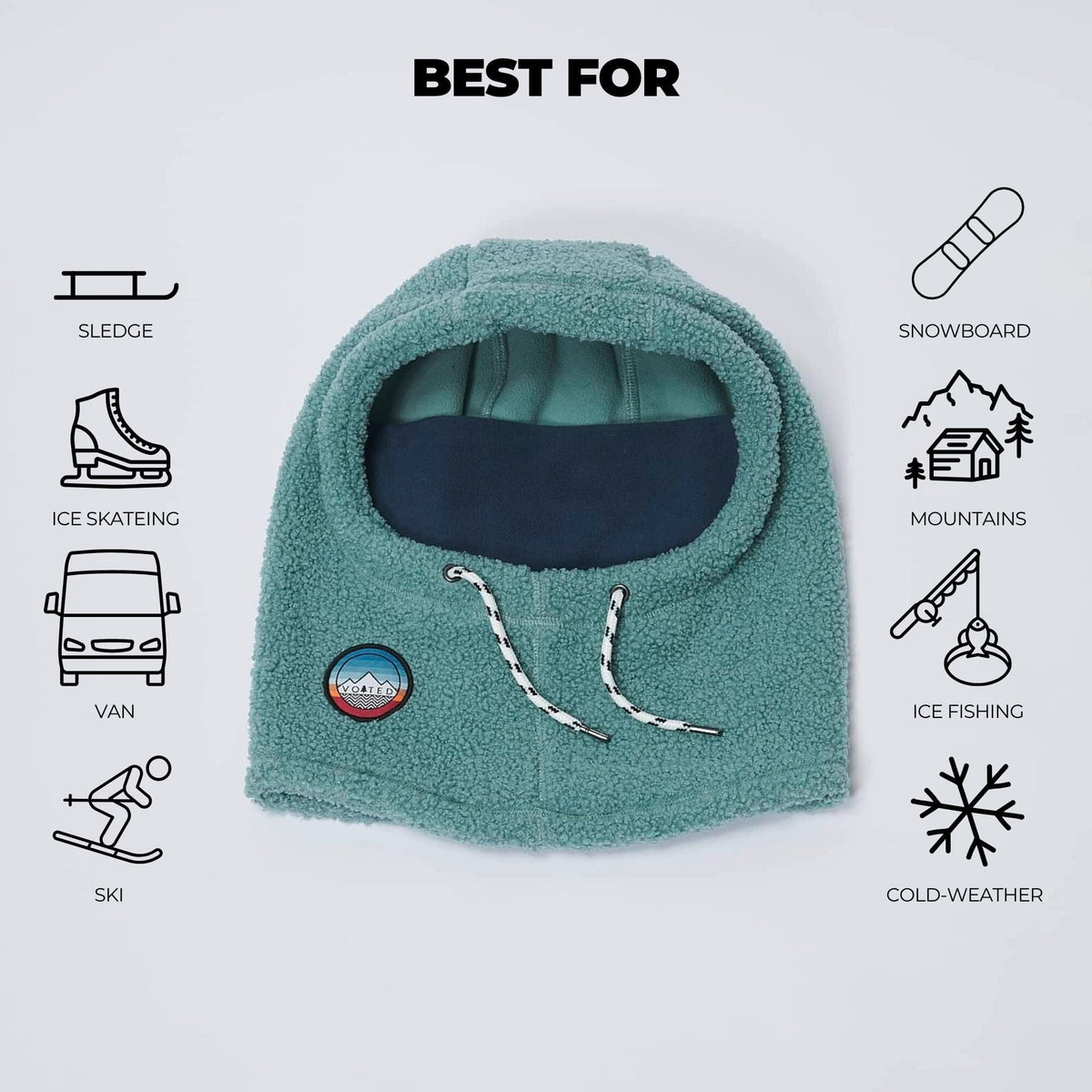 VOITED Polar Fleece Hood - Arctic Accessories VOITED 