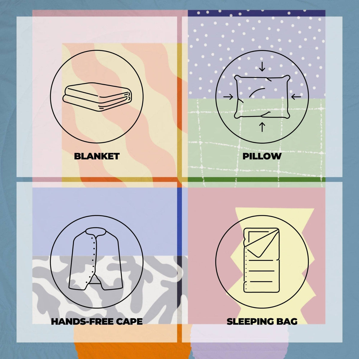 VOITED Queen CloudTouch® Indoor/Outdoor Camping Blanket - Essentials Blankets VOITED 