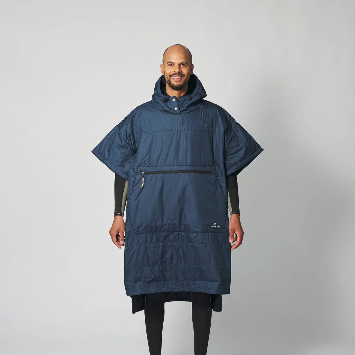 VOITED Outdoor Poncho for Surfing, Camping, Vanlife & Wild Swimming - Ocean Navy