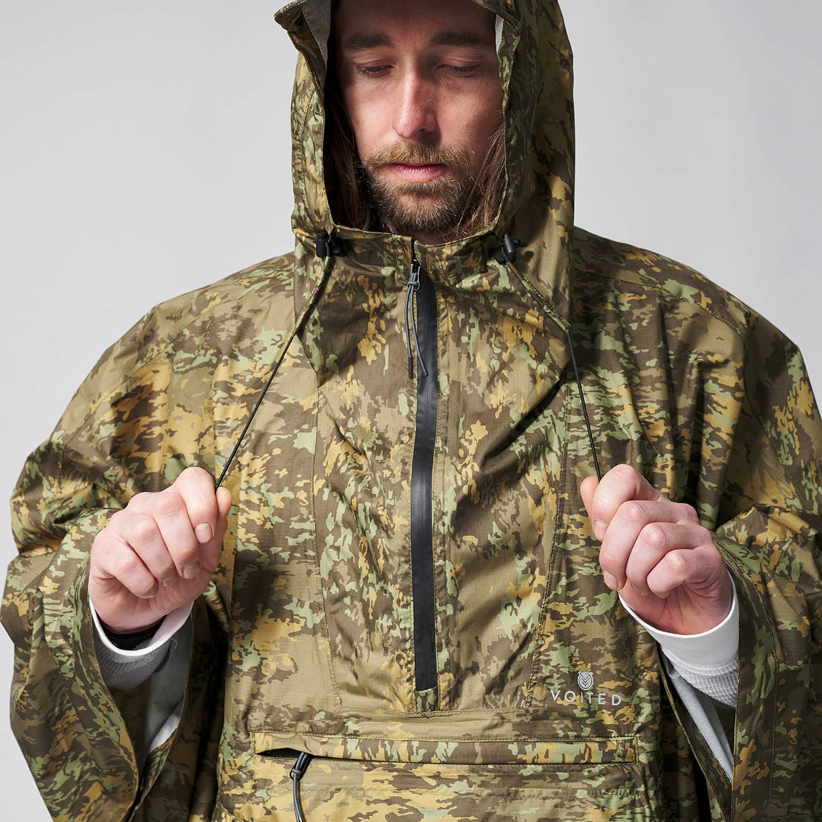 VOITED Rain Poncho - Water-Resistant & Packable - Wetlands Rainwear VOITED 